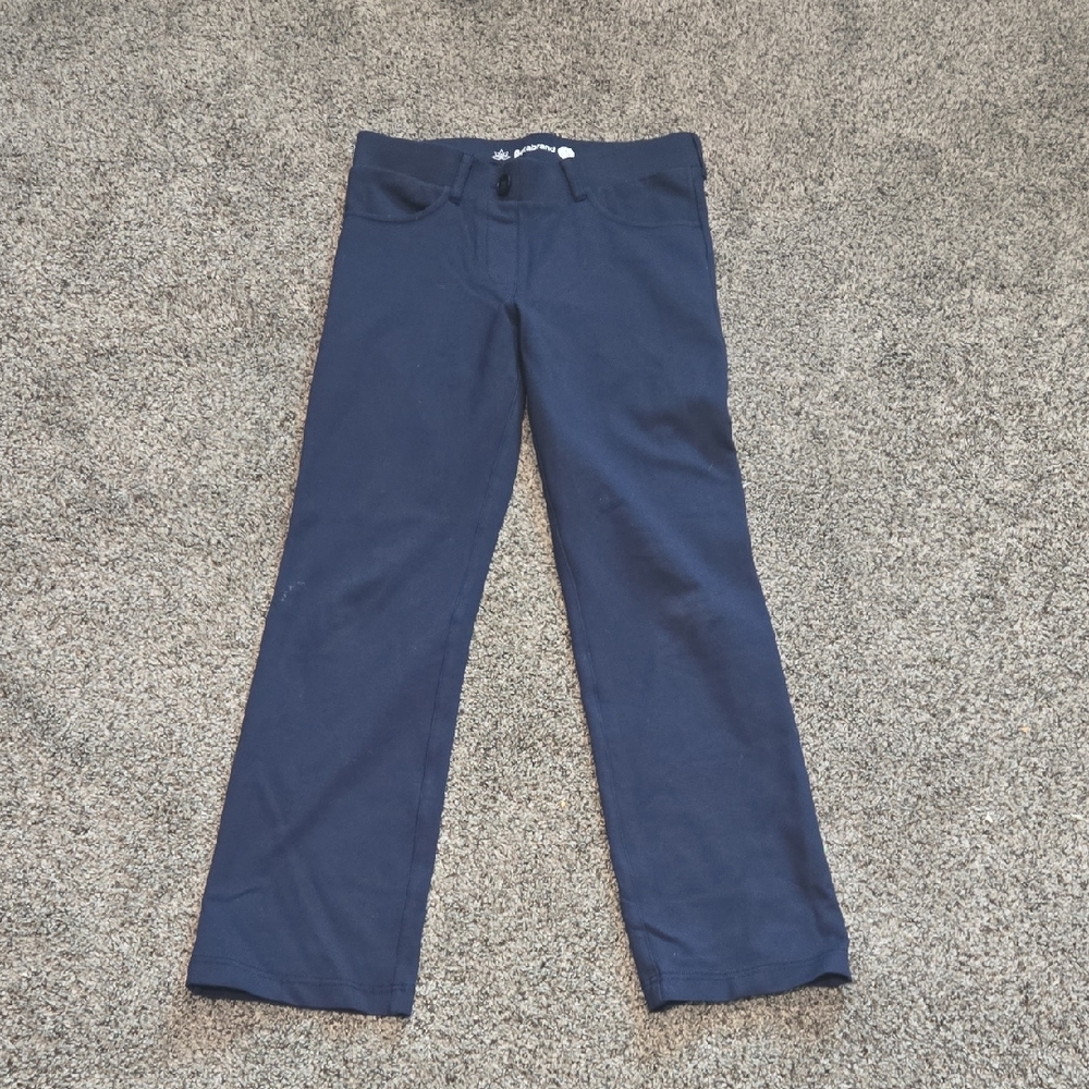 Betabrand Straight-Leg | Classic Dress Pant Yoga Pants (Navy)